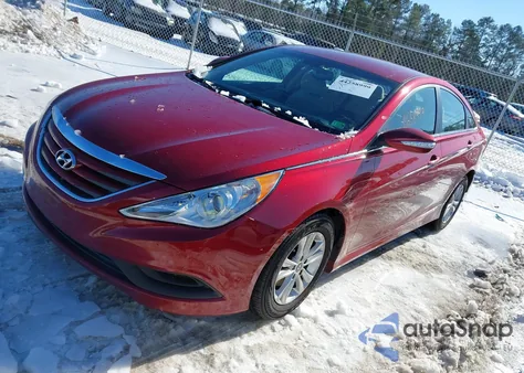 2014 Hyundai Sonata Gls из США, поврежденный, VIN 5NPEB4AC4EH886785